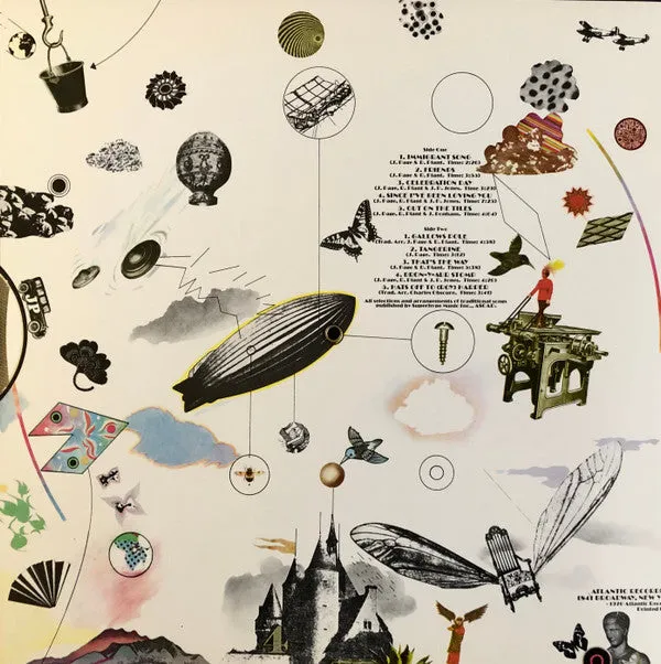 Led Zeppelin III vinile LP gatefold USA wheel VG