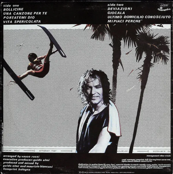 Vasco Rossi Bollicine vinile LP pop rock 1983