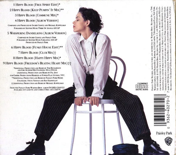 Ingrid Chavez Hippy Blood CD maxi house remix