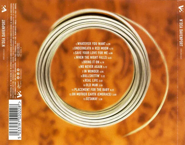 N'Dea Davenport omonimo CD album usato neo soul