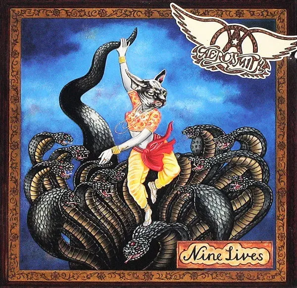 Aerosmith Nine Lives CD album 1997 hard rock 14 brani