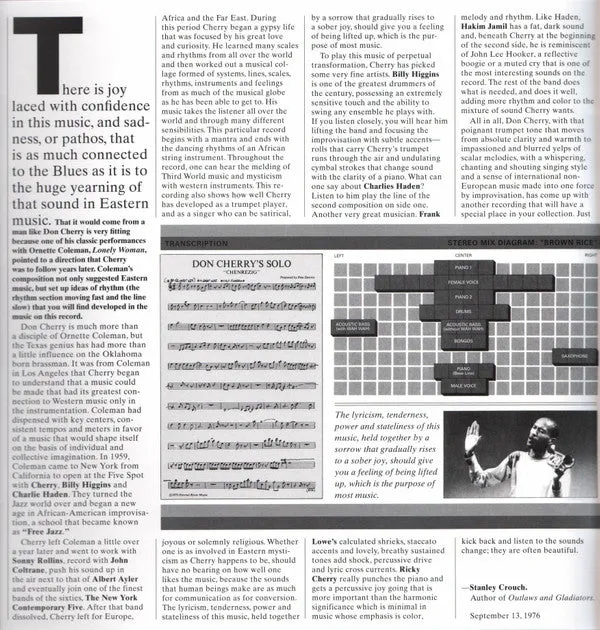 Don Cherry Don Cherry LP gatefold nuovo ristampa Europa 2019