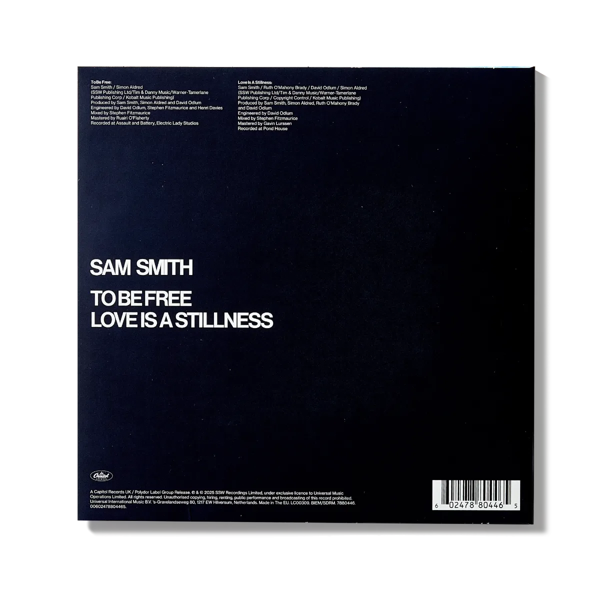 Polydor To Be Free Sam Smith singolo 7" doppio lato A