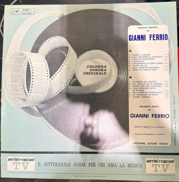 Gianni Ferrio I Recuperanti LP colonna sonora promo