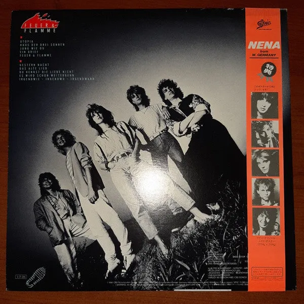 Nena Feuer Und Flamme vinile LP Giappone obi