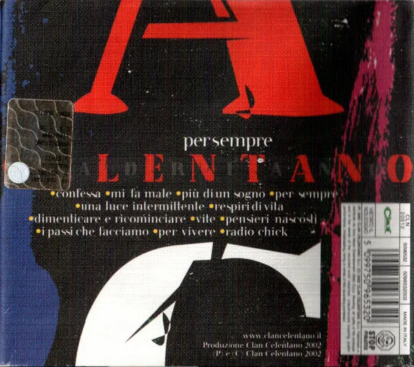 Adriano Celentano Per Sempre cd hardcover poster pop