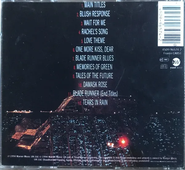 Vangelis Blade Runner CD album colonna sonora
