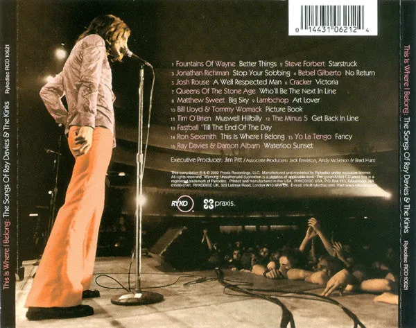 Various This Is Where I Belong Songs Of Ray Davies CD VG+
