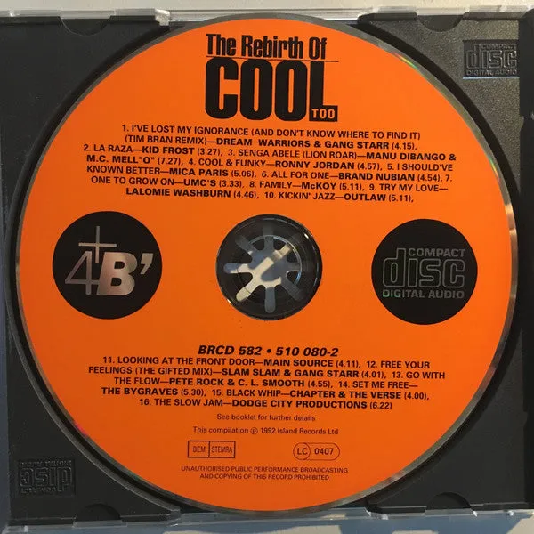 Various The Rebirth Of Cool Too CD compilation usata VG+ acid jazz