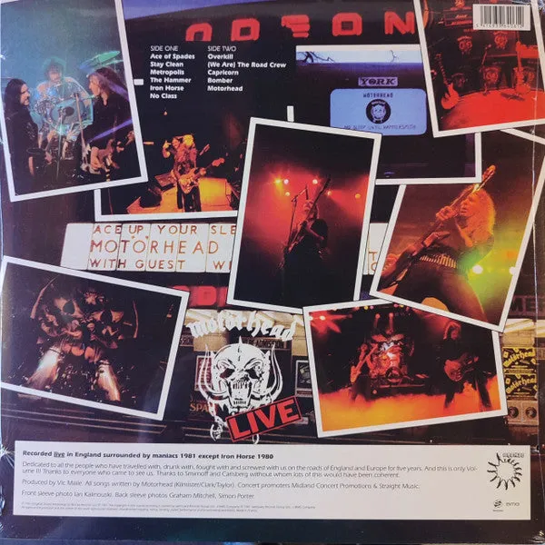 Motörhead No Sleep ‘til Hammersmith LP ristampa live