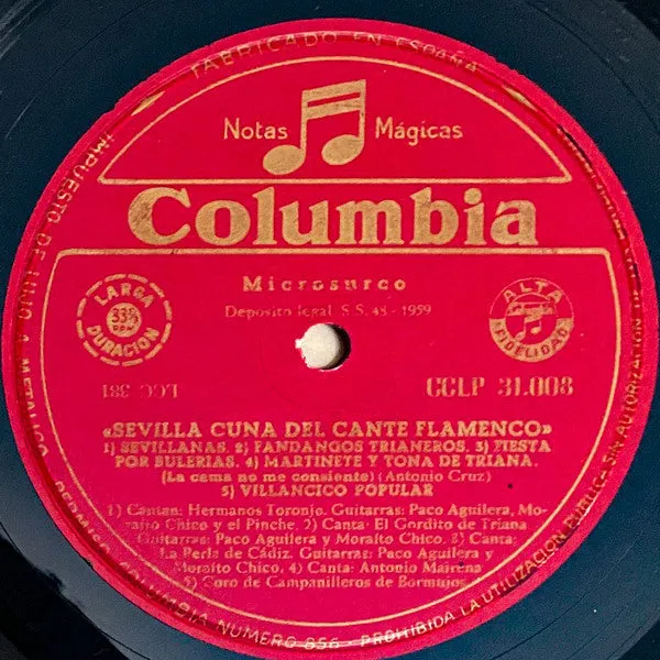 Sevilla Cuna Del Cante Flamenco vinile LP VG+