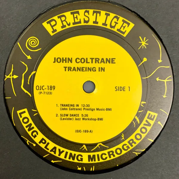 Coltrane Red Garland Traneing In LP ristampa 1985 usato NM