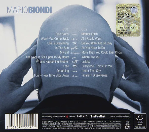 Mario Biondi Due doppio CD soul card cover VG+