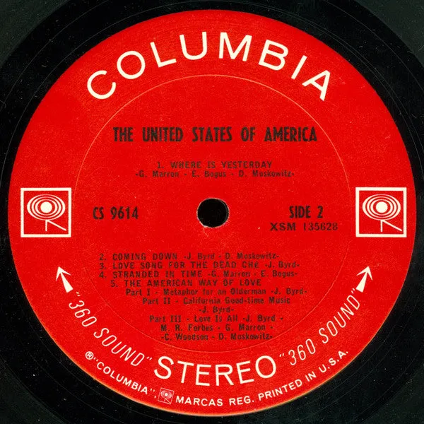 The United States Of America vinile LP 1968 USA