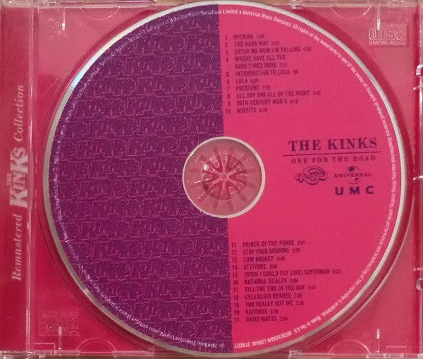 The Kinks One For The Road HDCD album CD rimasterizzato