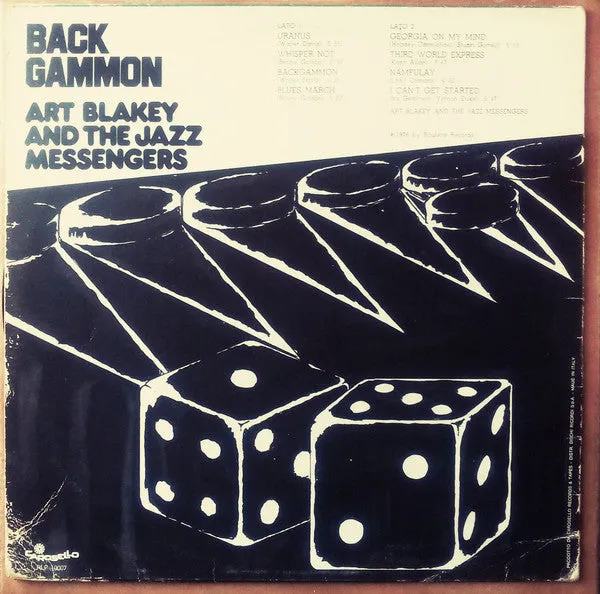 Art Blakey Backgammon LP hard bop NM 1976 Italia