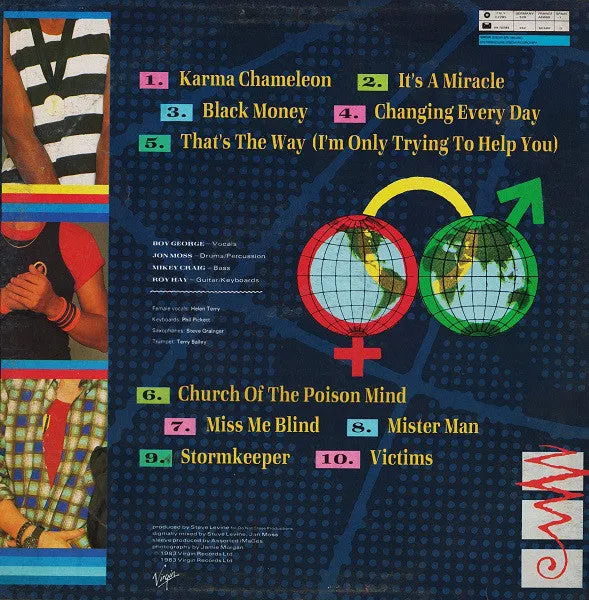 Culture Club Colour By Numbers vinile LP stampa Italia 1983
