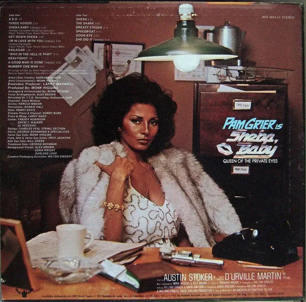 Monk Higgins Sheba Baby Vinile LP Colonna Sonora US 1975