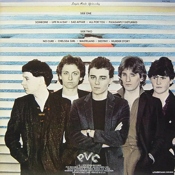 Simple Minds Life In A Day vinile LP ristampa USA VG