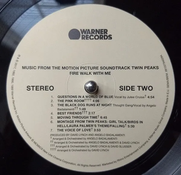 Angelo Badalamenti Twin Peaks Fire Walk With Me LP 180g