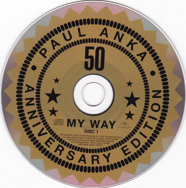 Paul Anka Classic Songs My Way 2xCD compilation swing
