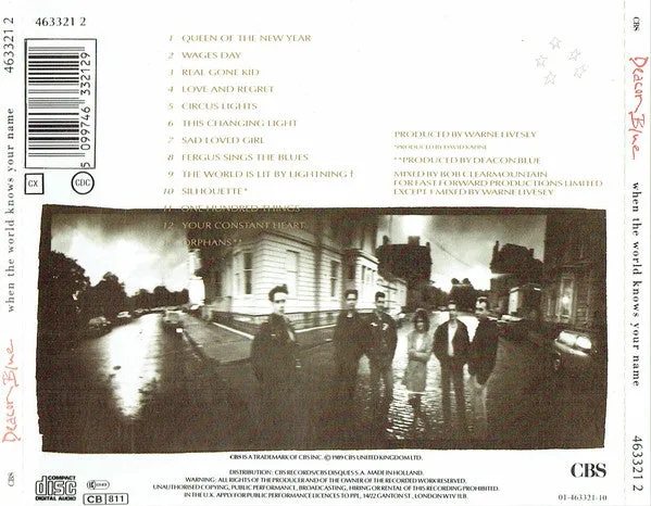 Deacon Blue When The World Knows Your Name CD synth-pop