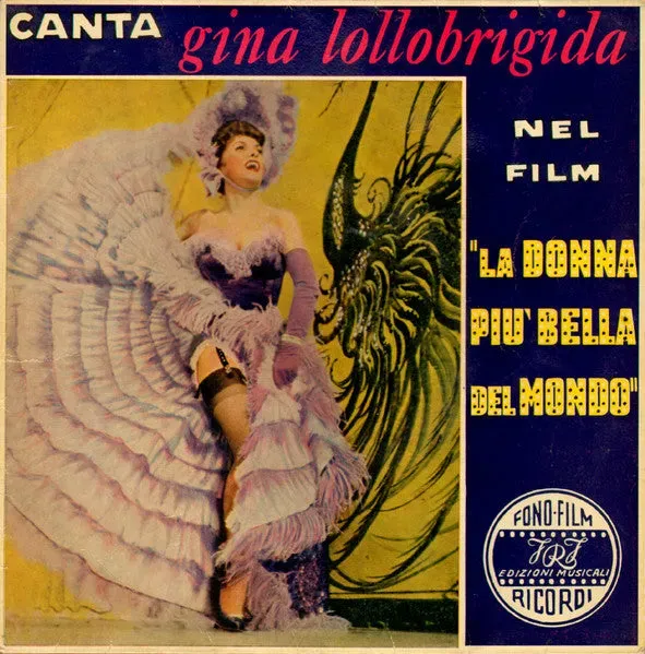 Gina Lollobrigida Donna Più Bella Mondo EP 7" 1955