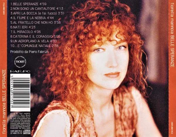 Fiorella Mannoia Belle Speranze CD album 1997 ballad