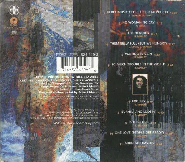 Bob Marley Dreams Of Freedom CD album digipak dub