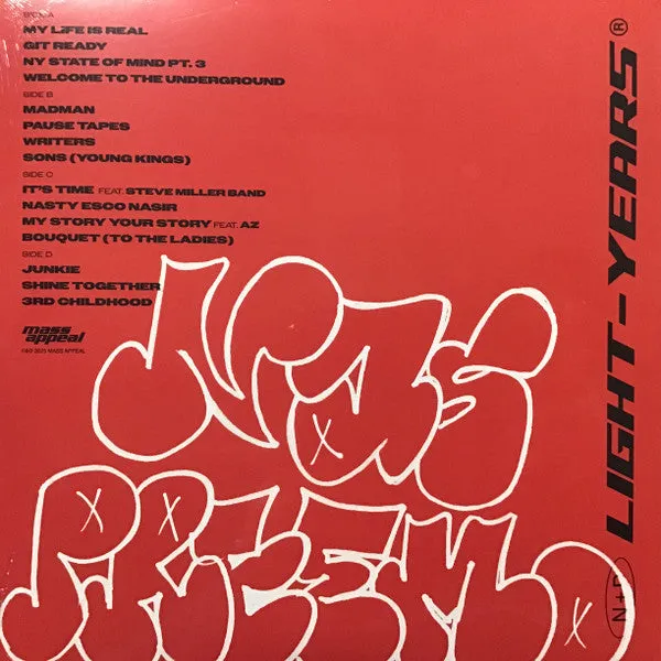 Nas DJ Premier Light-Years doppio vinile rosso limitata