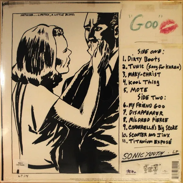 Sonic Youth Goo LP album ristampa vinile 180g Mint