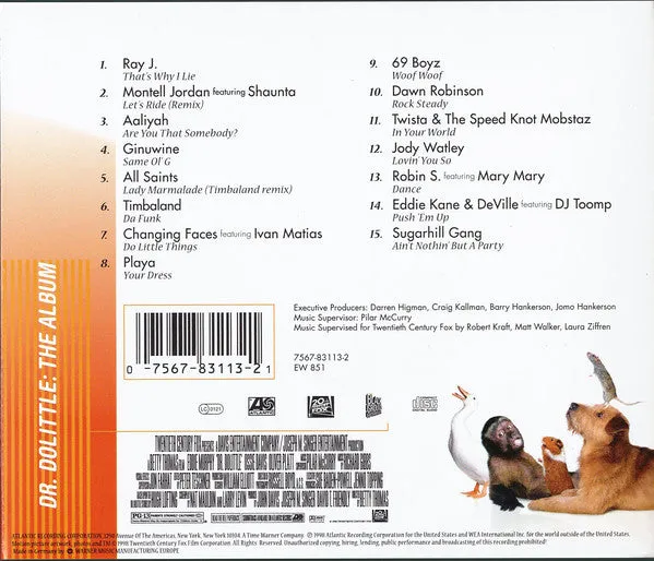 Various Dr. Dolittle The Album CD compilation hip hop