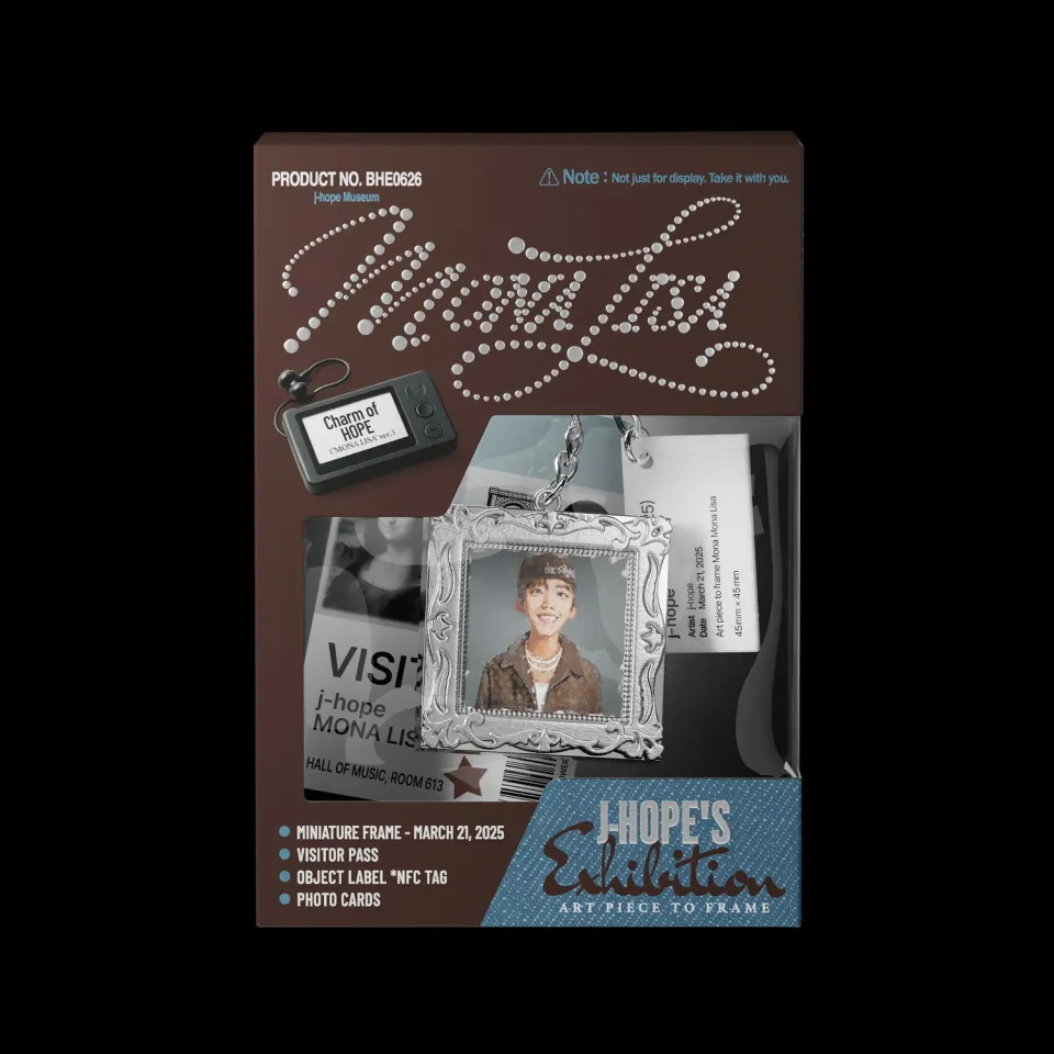 j-hope Charm of HOPE MONA LISA ver. album NFC con keyring