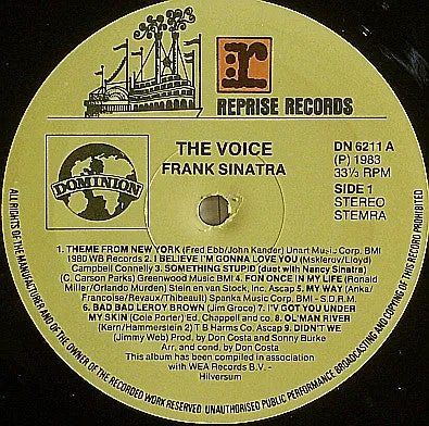 Frank Sinatra The Voice vinile LP compilation gatefold