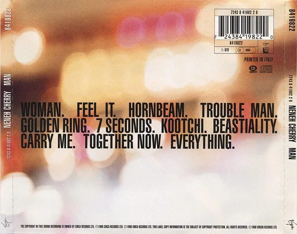 Neneh Cherry Man CD album italiano trip hop