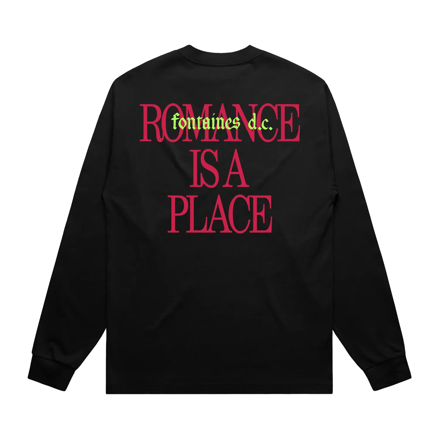 Fontaines D.C. Romance Is A Place maglia manica lunga nera