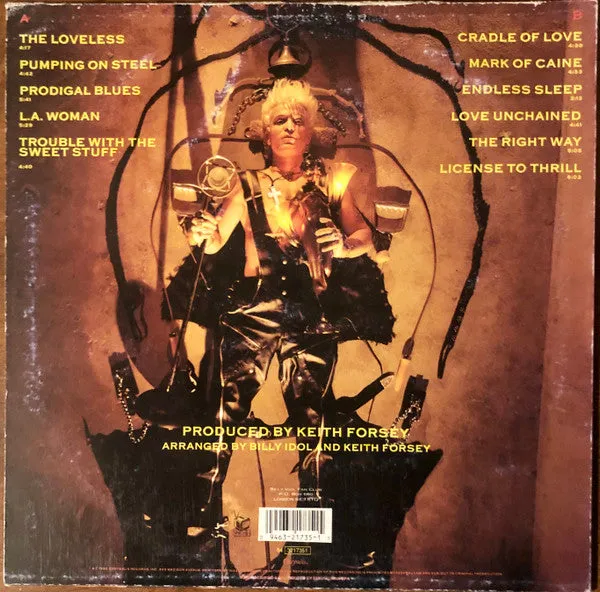 Billy Idol Charmed Life vinile LP usato VG+ Italia 1990