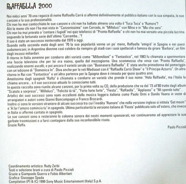 Raffaella Carrà Tutto Carrà 2xCD compilation NM