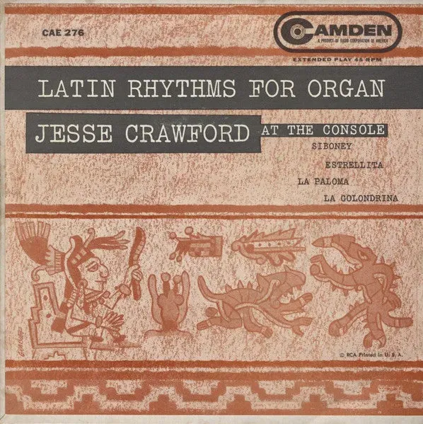 Jesse Crawford Latin Rhythms For Organ 7" EP latin
