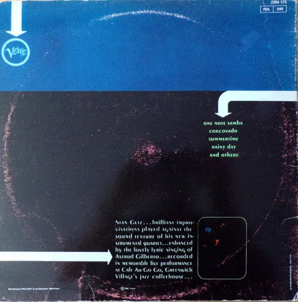 Stan Getz Getz Au Go Go vinile LP ristampa bossa nova