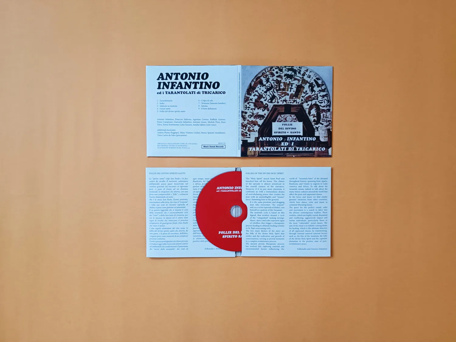 Black Sweat Records Antonio Infantino Follie Del Divino Spirito Santo CD ristampa