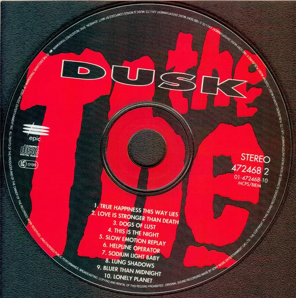 The The Dusk CD album near mint 1993