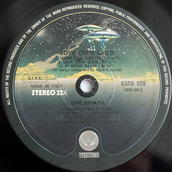 Dire Straits Love Over Gold LP vinile usato Italia