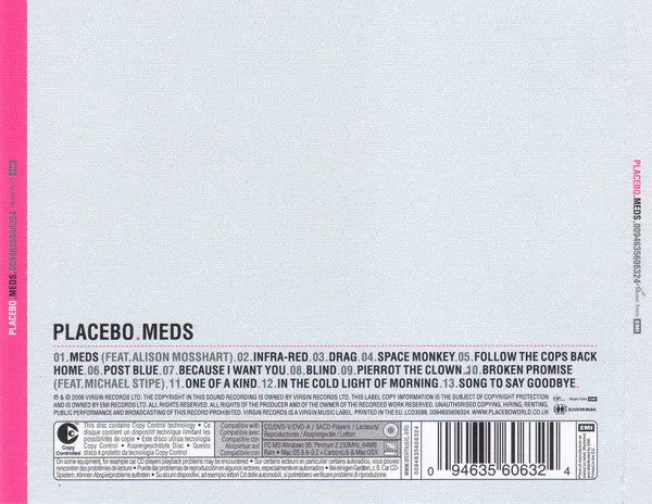 Placebo Meds CD album alternative rock 2006