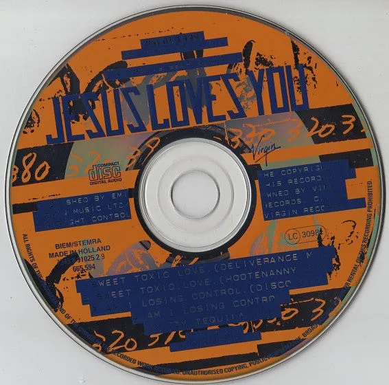 Jesus Loves You Sweet Toxic Love cd singolo house