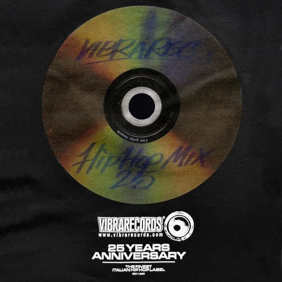 Vibrarecords 25th Anniversary bundle felpa hoodie + T-shirt nera
