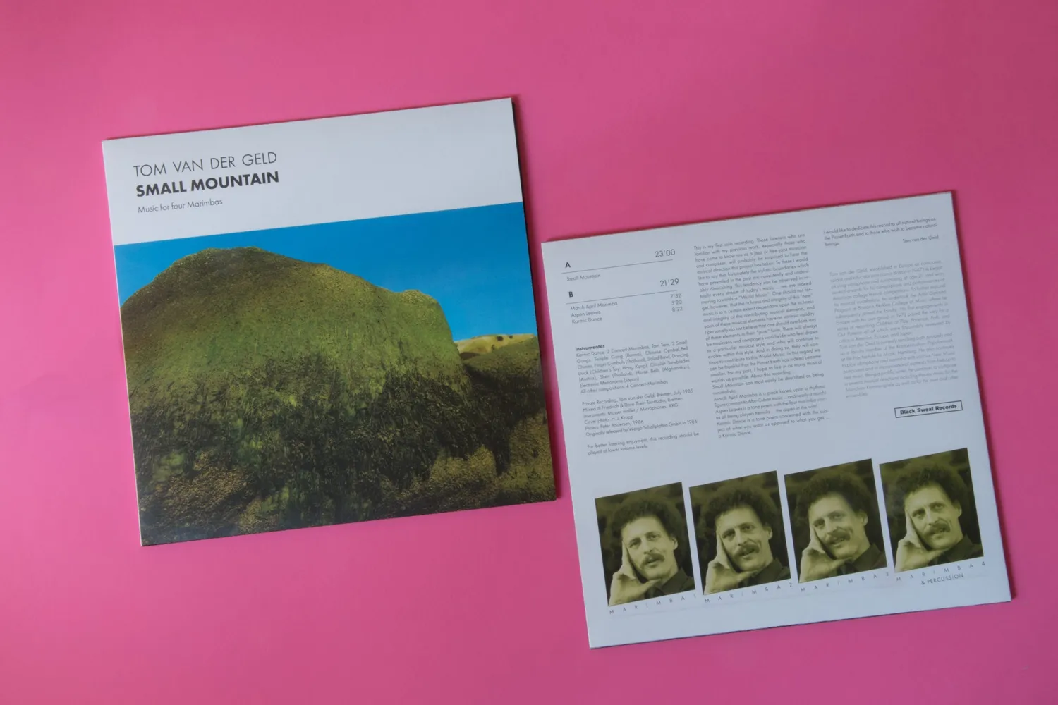 Black Sweat Tom Van Der Geld Small Mountain vinile LP minimal