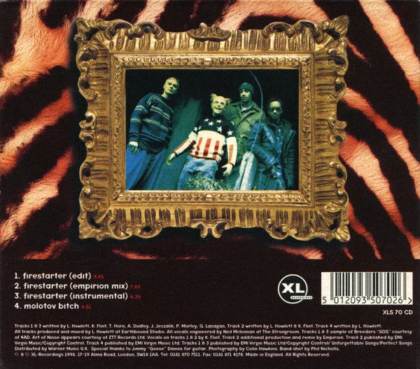 Prodigy Firestarter CD singolo digipak usato VG+