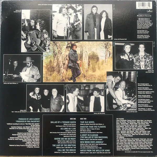 Johnny Cash Water From The Wells Of Home vinile LP country