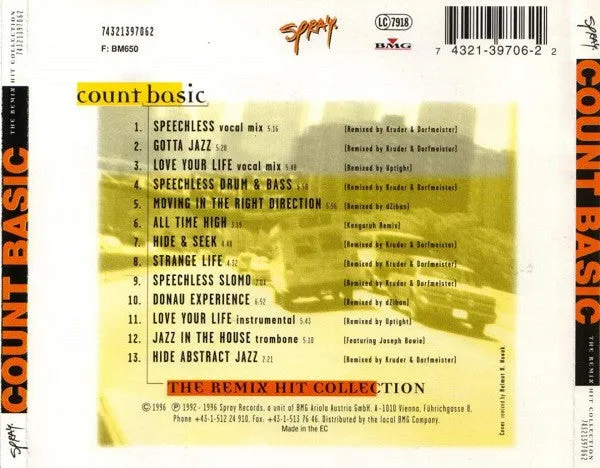 Count Basic Revisited Remix CD compilation house